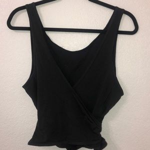 Lululemon Black Wrap Tank Top